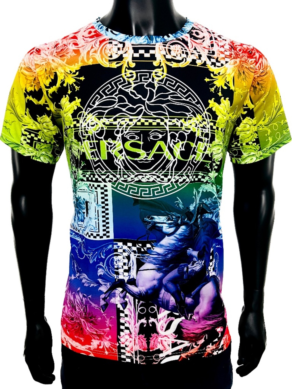 New Versace Men Black T-Shirt